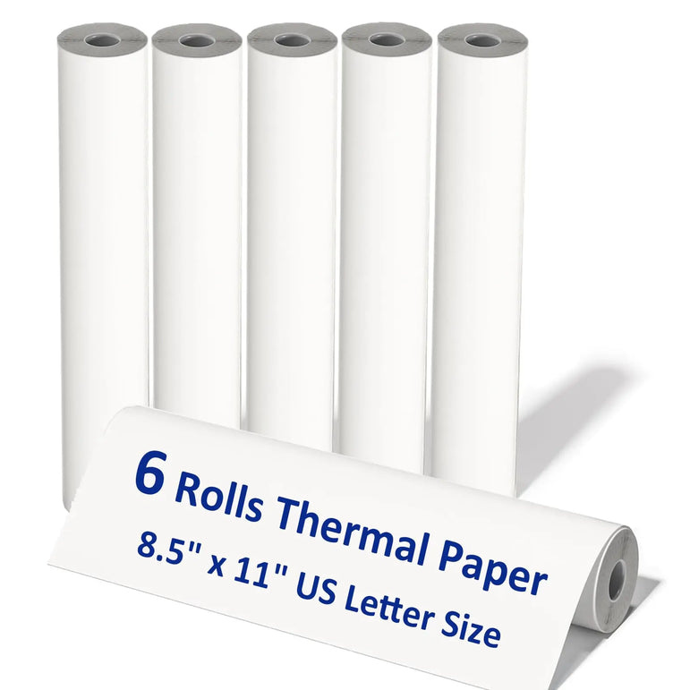 A4 Printing Paper roll Thermal Printer Paper 8.5 X 11 Inch Us Letter Paper Size for M08f M832 Portable Printer
