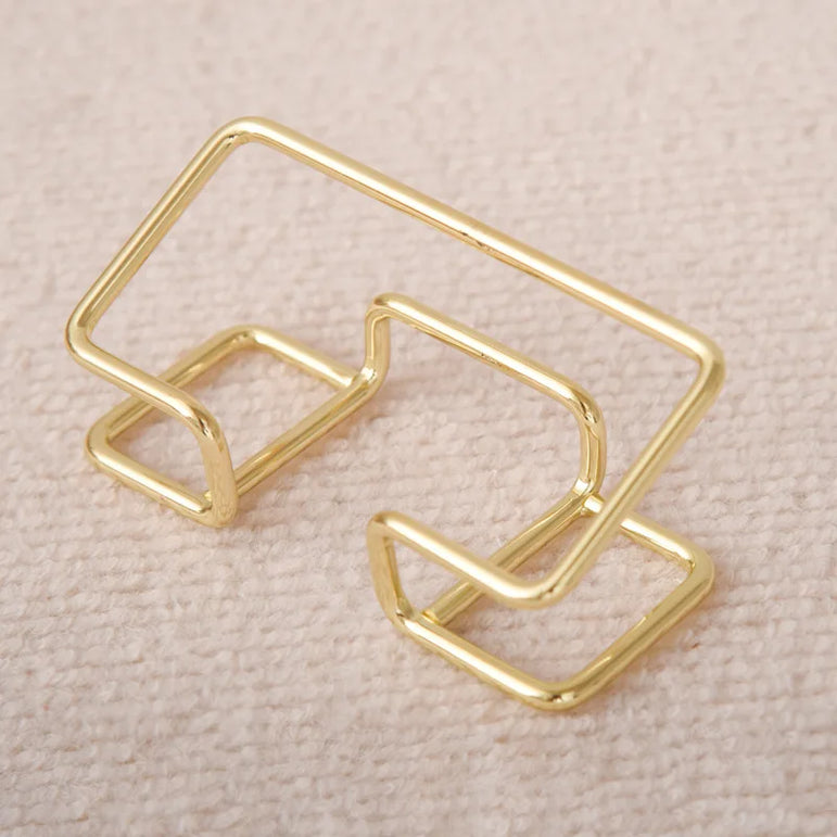 Bview Art Simple fashion display organizer card box iron line business card holder business card holder creative metal