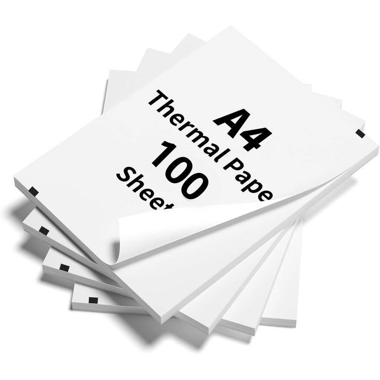 100 Sheets A4 Thermal Paper Printing Paper 210x30mm Suitable For A4 Wireless Bluetooth Thermal Printer Fax Machine Paper