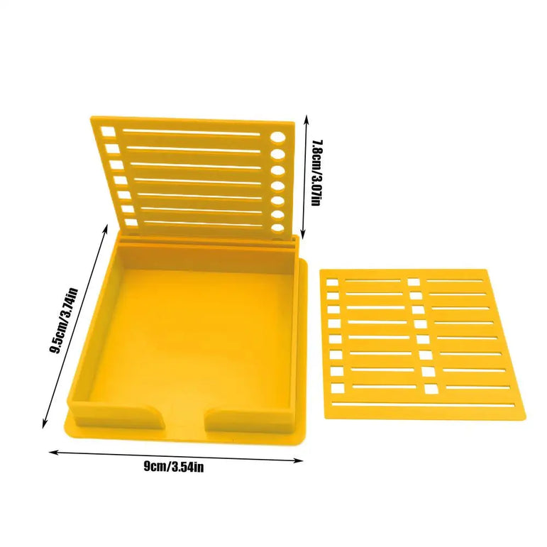 Sticky Note Dispenser Sticky Pads Sticky note holder Versatile Desk Sticky Note Stencil Double Insert Template Storage Box