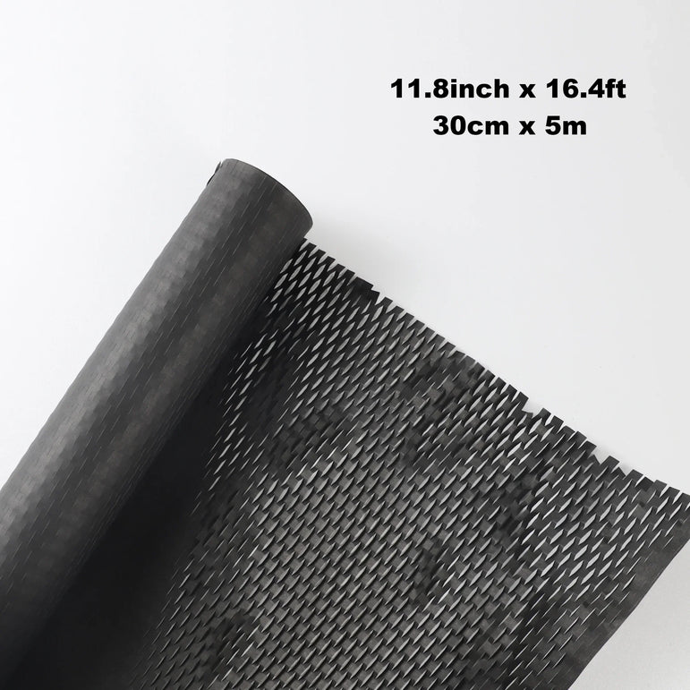 Black Honeycomb Paper 30cm Recyclable Buffer Kraft Paper Honeycomb Buffer Wrapping Paper Transportation Gift Packaging Art