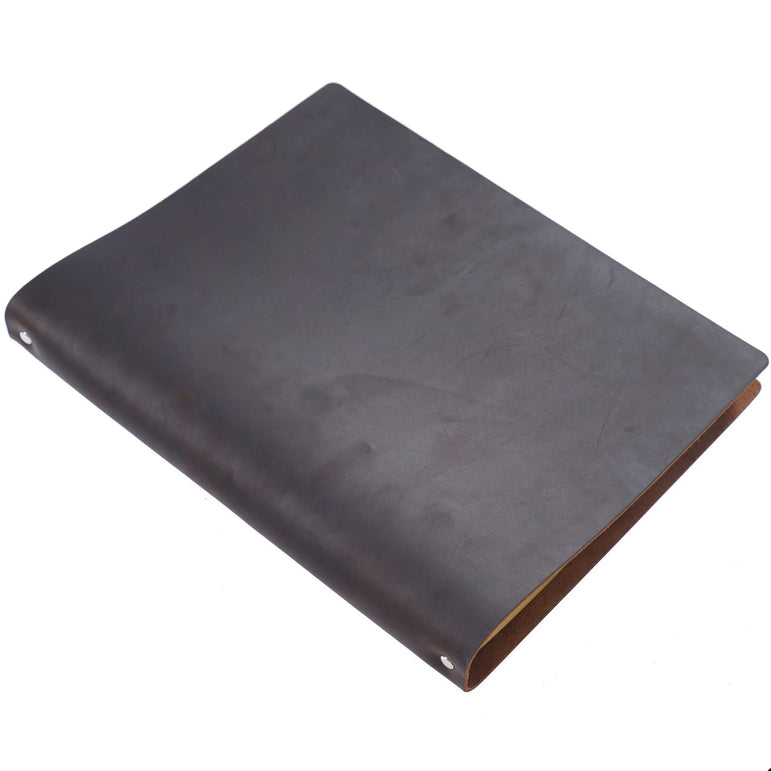 First-layer Cowhide Notebook A4 Enlarged Notebook Crazy Horse Leather Binder Thickened Sketchbook Retro Notepad Gift Notebook