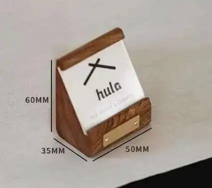 1pcs Solid wood products price tag, set up the exhibition introduction Decca card, price tag, table stand