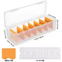 Clear Plastic Compartmentalized Organizer Box Holds 550+ Game Cards Storage Box