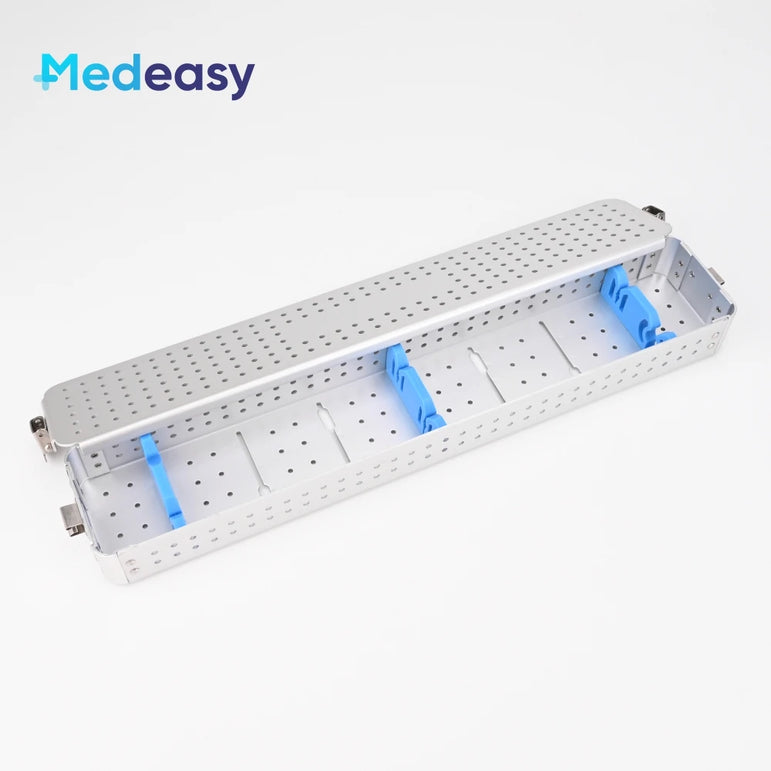 Rigid Endoscope Sterilizing Container Aluminium ENT Endoscopy Sterilization Tray Disinfection Box Case for Medical Instruments