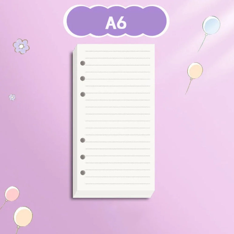 A6 Acrylic Loose-leaf Notebook Cover Glitter Transparent Binder Notebook Shell DIY Scrapbook Cover Office Stationery Supplies