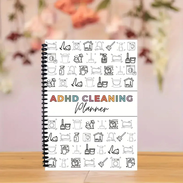 ADHD Cleaning Planner Bundle – Includes Home Cleaning Schedule, Weekly, Monthly, Year-Round Cleanliness Tips, Family Chore Chart