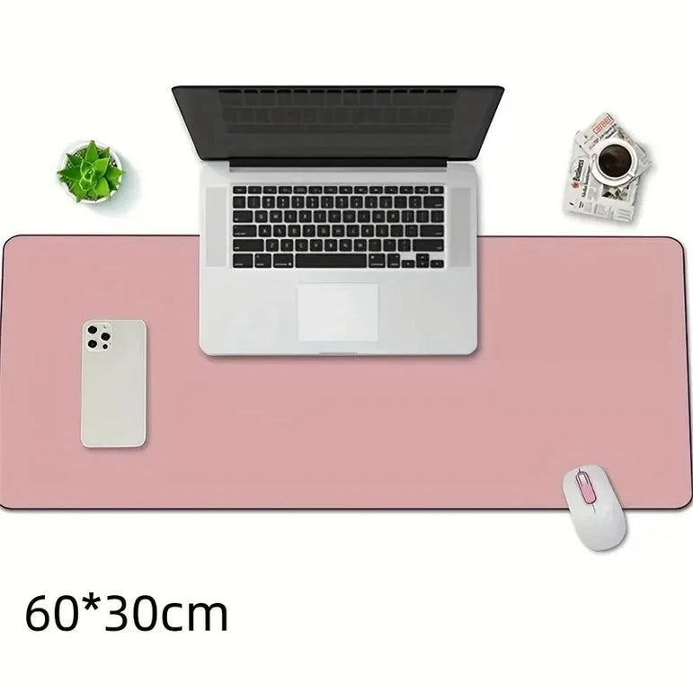 1pc Large Size 600*300mm Office Desk Protector Mat PU Leather Waterproof Mouse Pad Desktop Keyboard Desk Pad Gaming Mousepad