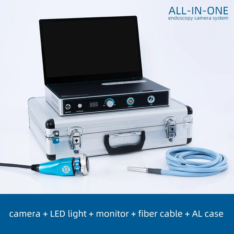Portable Medical Endoscope Camera System 1080P Full HD Endoscopy Camera With LED Light Source For ENT Nasal Veterinary Surgery