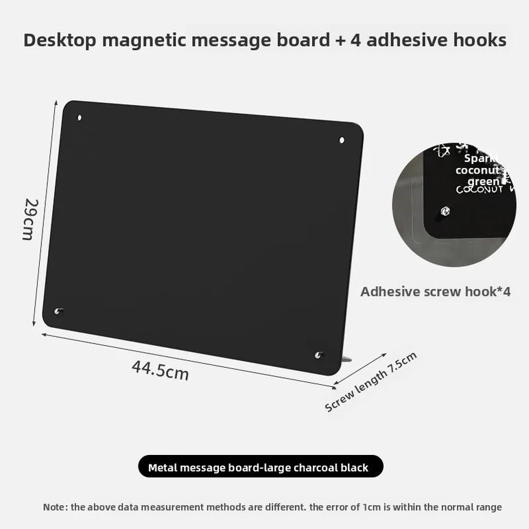 Desktop magnetic large-sized whiteboard, handwritten ironwork sign, coffee shop, standing blackboard billboard