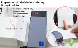 L LIKED 4x6 Direct Thermal Labels, 500pcs Perforated Fanfold, Compatible Zebra & Rollo Printers