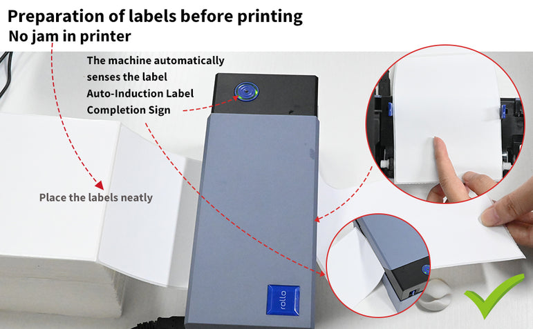 L LIKED 4x6 Direct Thermal Labels, 500pcs Perforated Fanfold, Compatible Zebra & Rollo Printers