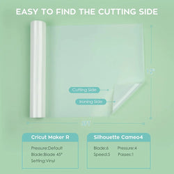 HTVRONT 12"X10FT Sublimation HTV Vinyl for Light-Colored Shirts Clear Dye Sub Heat Transfer Vinyl for Sublimation Cotton Fabric