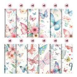 12sheets Mother's Day Scrapbooking Pads Paper Origami Butterfly Art Background Gift Decorative Paper Card Making Diy Paper Craft