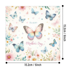 12sheets Mother's Day Scrapbooking Pads Paper Origami Butterfly Art Background Gift Decorative Paper Card Making Diy Paper Craft