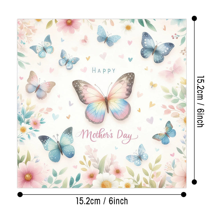 12sheets Mother's Day Scrapbooking Pads Paper Origami Butterfly Art Background Gift Decorative Paper Card Making Diy Paper Craft