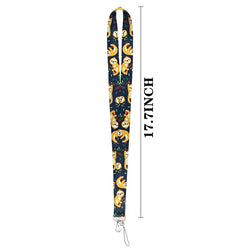 LT683 Cute Sloth Painting Art Neck Strap Lanyards Keychain Badge Holder ID Card Pass Hang Rope Lariat Key Ring Accessories Gifts