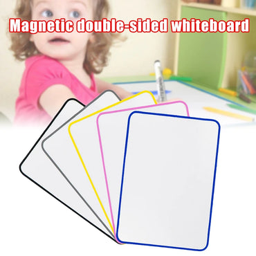 White Board Wipe off Lap Board Double Sided Erasable Magnetic Whiteboard for Kids Children Painting Drawing Writing Notes