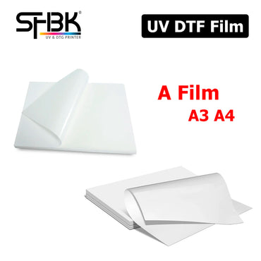 20 50 100PCS UV DTF AB film for all UV printers after transfer metal glass wood plastic Acrylic silicone waterproof sticker