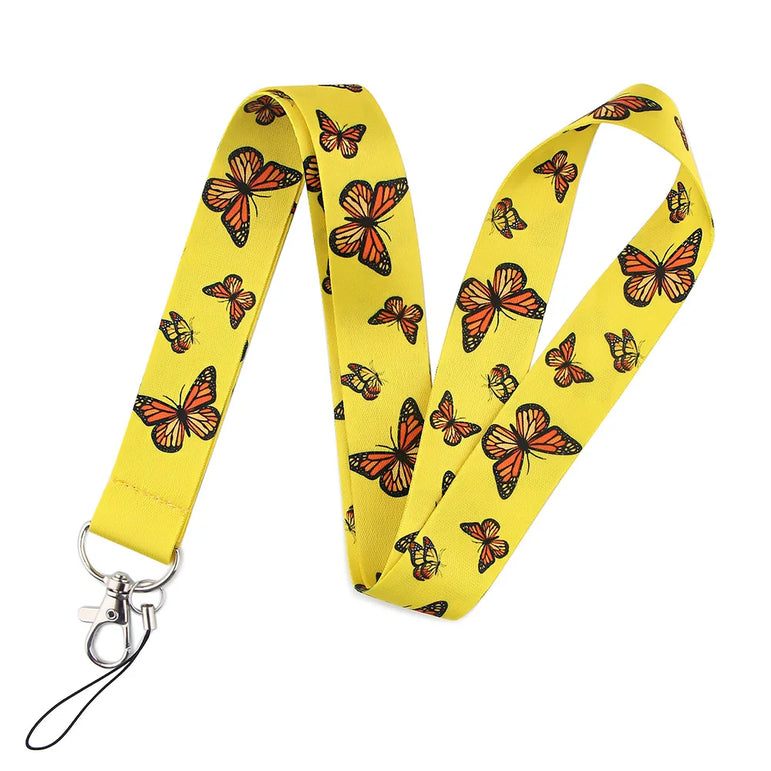 LT683 Cute Sloth Painting Art Neck Strap Lanyards Keychain Badge Holder ID Card Pass Hang Rope Lariat Key Ring Accessories Gifts
