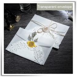 20PCS/Lot Semi-transparent Sulfuric Acid Paper Envelopes For DIY Postcard Card Storage Wedding Invitation Gift Packing