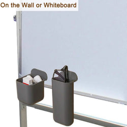 Creative Pasteable Pen Holder Desktop Storage Boxes Office Pen Organizer Ruler Sundries Storage School Stationery Pencil Pot