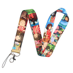 YL188 New Anime Icons Office Lanyard ID Card Badge Holder Pendant Keychain Pass Gym Mobile Kids Key Rings Accessories Gifts