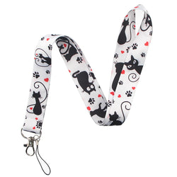 LT683 Cute Sloth Painting Art Neck Strap Lanyards Keychain Badge Holder ID Card Pass Hang Rope Lariat Key Ring Accessories Gifts