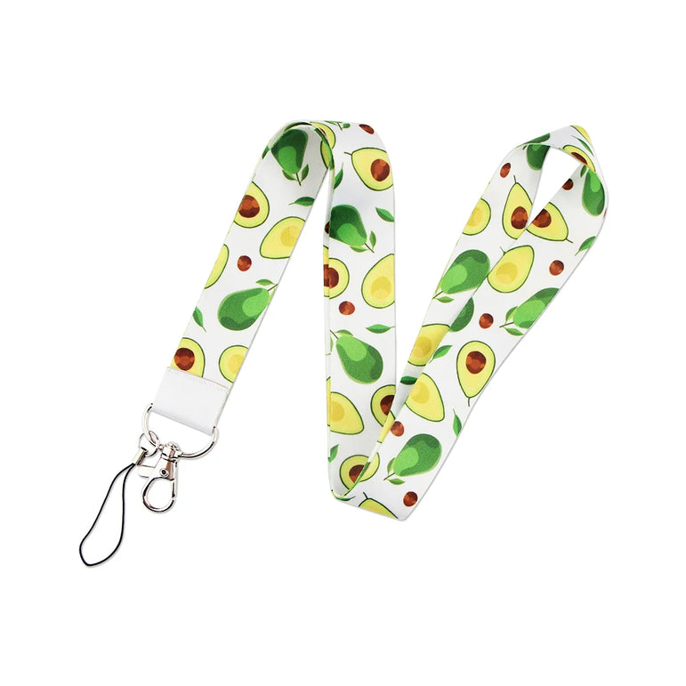 LT683 Cute Sloth Painting Art Neck Strap Lanyards Keychain Badge Holder ID Card Pass Hang Rope Lariat Key Ring Accessories Gifts