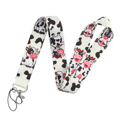 LT683 Cute Sloth Painting Art Neck Strap Lanyards Keychain Badge Holder ID Card Pass Hang Rope Lariat Key Ring Accessories Gifts
