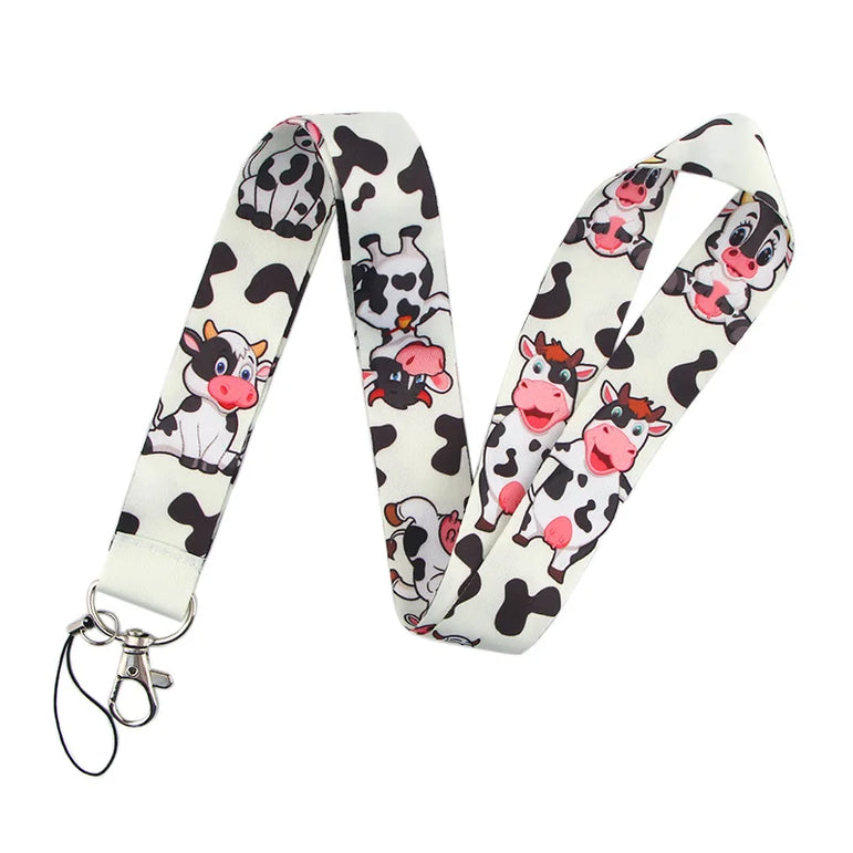 LT683 Cute Sloth Painting Art Neck Strap Lanyards Keychain Badge Holder ID Card Pass Hang Rope Lariat Key Ring Accessories Gifts