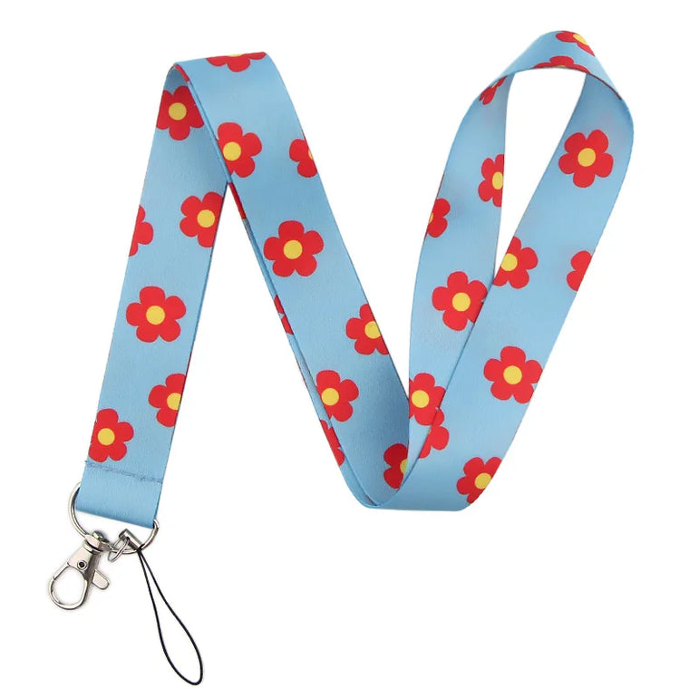 LT683 Cute Sloth Painting Art Neck Strap Lanyards Keychain Badge Holder ID Card Pass Hang Rope Lariat Key Ring Accessories Gifts