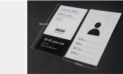 ID Card Holder Keychain Desk Accessories Photocard Holder Business Card Holder Stationery Organizer Clip Holder Office Supplies