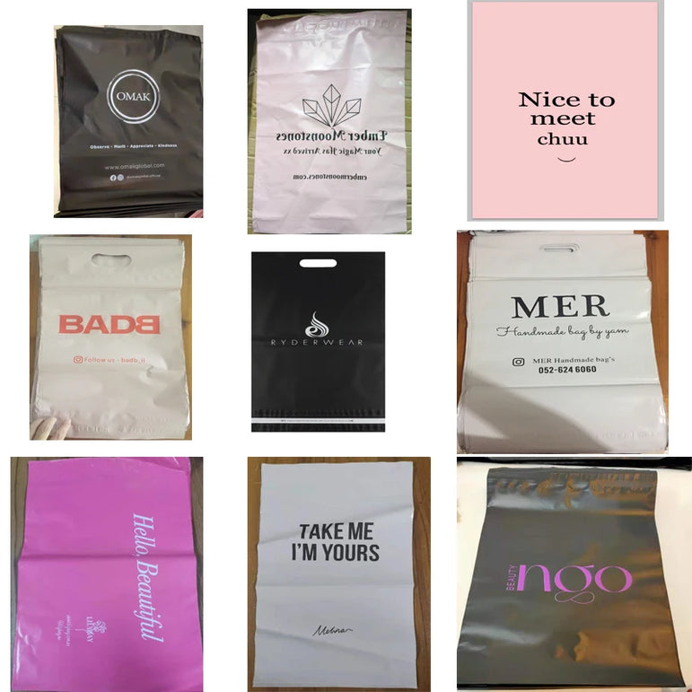50Pcs/Lots Courier Bag Envelope Packaging Delivery Bag Waterproof Self Adhesive Seal Pouch Mailing Bags Plastic Transport Bag