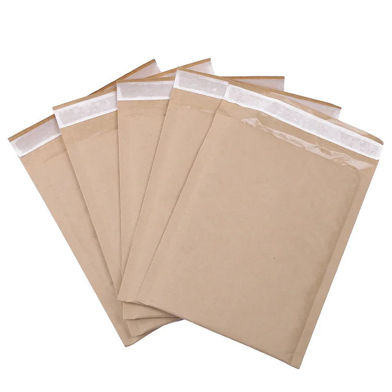 10PCS/15 sizes Kraft Bubble Envelopes Paper Padded Mailers Shipping Packaging Envelope Mailing Courier Postal Storage Encelopes