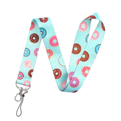 LT683 Cute Sloth Painting Art Neck Strap Lanyards Keychain Badge Holder ID Card Pass Hang Rope Lariat Key Ring Accessories Gifts