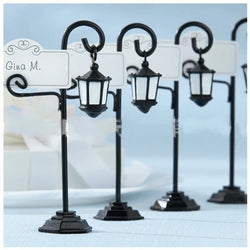 1Pcs Streetlight Shape Wedding Favors Supplies Decoration Reception Clip Number Place Cards Name Holder Seat Desk Accessories