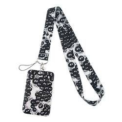 YL188 New Anime Icons Office Lanyard ID Card Badge Holder Pendant Keychain Pass Gym Mobile Kids Key Rings Accessories Gifts