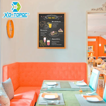 New 30*40cm Blackboard 15 Colors MDF Frame For Chosen A3 Magnetic Chalkboard Dry Erase Bulletin Board Wooden Message Chalk Board