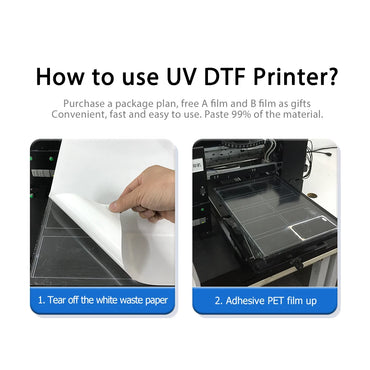 20 50 100PCS UV DTF AB film for all UV printers after transfer metal glass wood plastic Acrylic silicone waterproof sticker