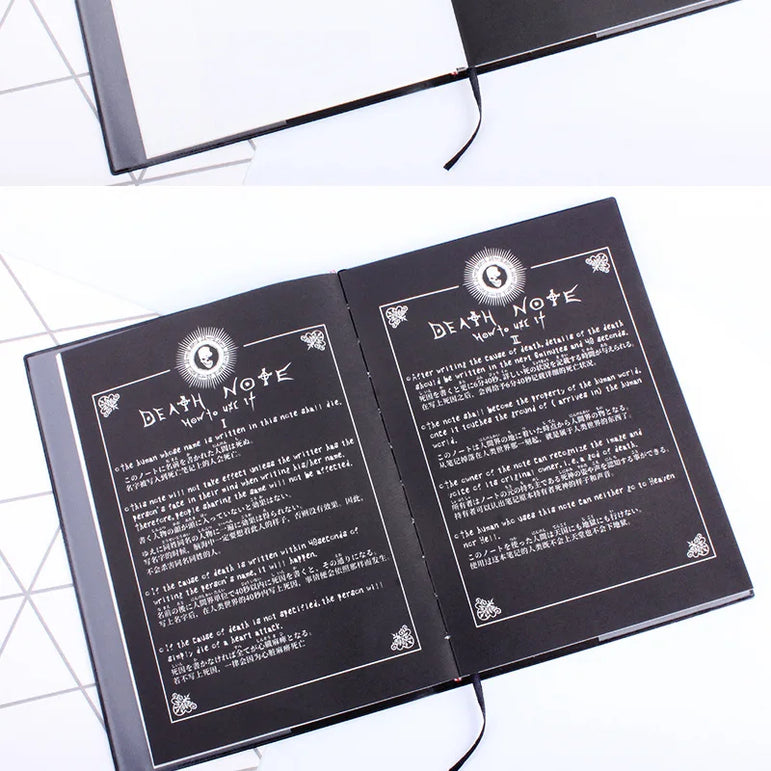 ZK20 Dropshiping Death Note Planner Anime Diary Cartoon Book Lovely Notebook Theme Cosplay Large Dead Note Writing Notebook