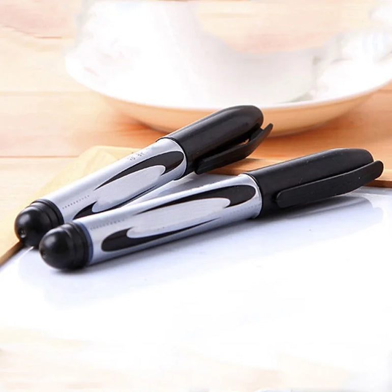 3pcs/set Classic Black Red Blue Permanent Marker Indelible Waterproof Oily Pens Waterproof Markers Pen Office School Stationery