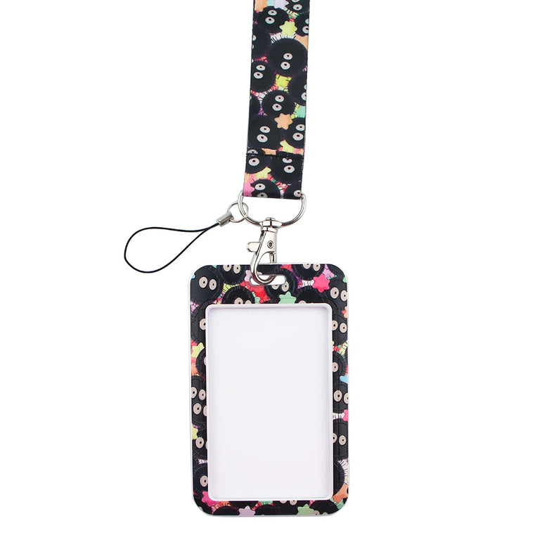 YL188 New Anime Icons Office Lanyard ID Card Badge Holder Pendant Keychain Pass Gym Mobile Kids Key Rings Accessories Gifts