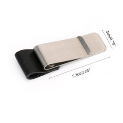 1Pc Metal Leather Pen Holder Brass Stainless Steel Pencil Clip Vintage Dairy Notebook Metal Clip Clipboards Pen Holder Pen Clip