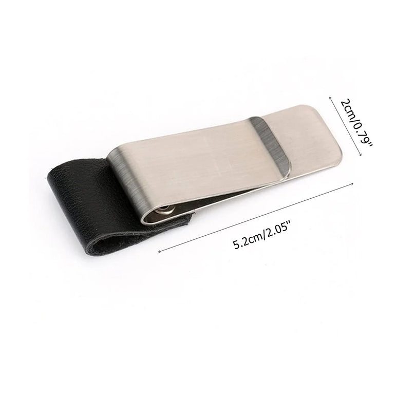 1Pc Metal Leather Pen Holder Brass Stainless Steel Pencil Clip Vintage Dairy Notebook Metal Clip Clipboards Pen Holder Pen Clip