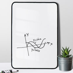 White Board Wipe off Lap Board Double Sided Erasable Magnetic Whiteboard for Kids Children Painting Drawing Writing Notes