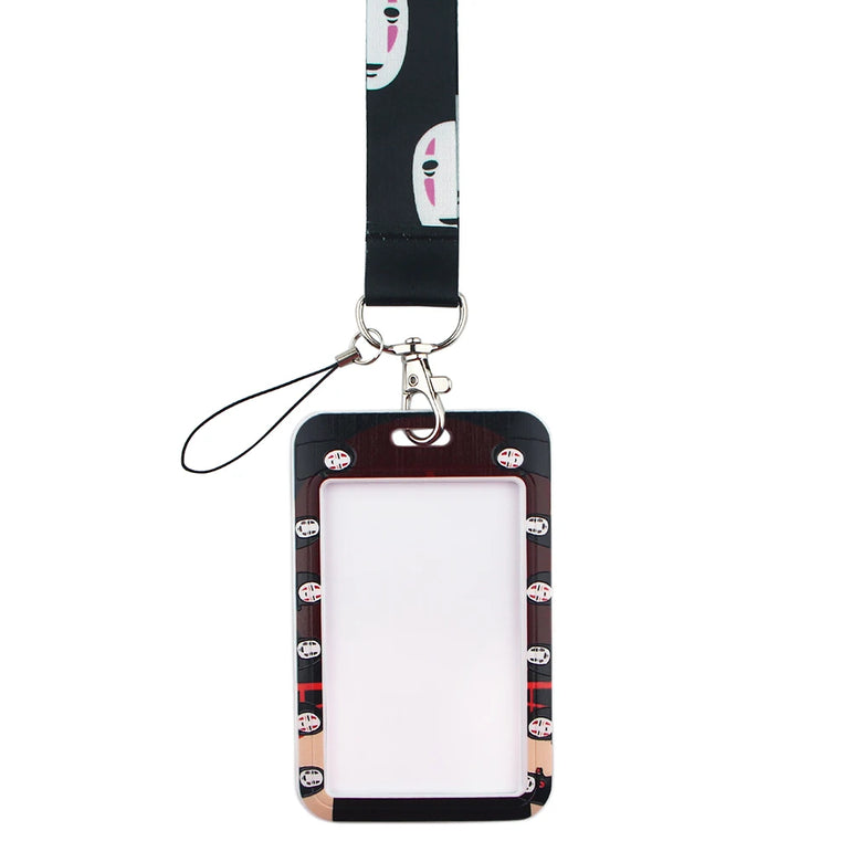 YL188 New Anime Icons Office Lanyard ID Card Badge Holder Pendant Keychain Pass Gym Mobile Kids Key Rings Accessories Gifts