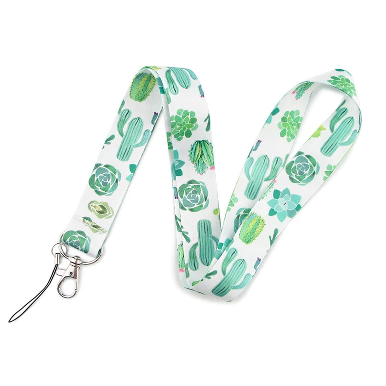 LT683 Cute Sloth Painting Art Neck Strap Lanyards Keychain Badge Holder ID Card Pass Hang Rope Lariat Key Ring Accessories Gifts