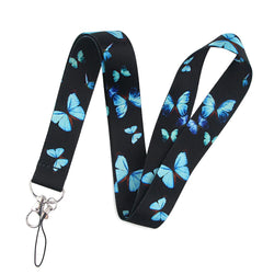 LT683 Cute Sloth Painting Art Neck Strap Lanyards Keychain Badge Holder ID Card Pass Hang Rope Lariat Key Ring Accessories Gifts