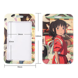 YL188 New Anime Icons Office Lanyard ID Card Badge Holder Pendant Keychain Pass Gym Mobile Kids Key Rings Accessories Gifts
